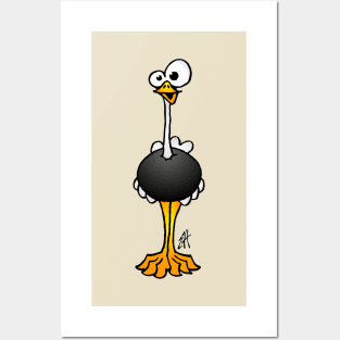 Ostrich Posters and Art